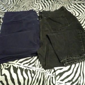Jeans black worn blue never worn
